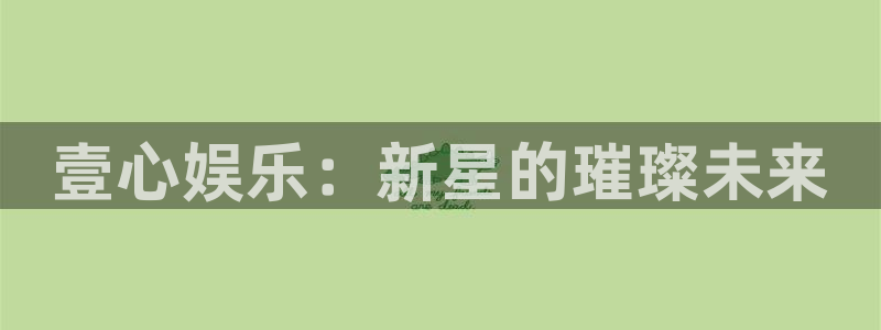 BB贝博艾弗森赏金女王：壹心娱乐：新星的璀璨未来
