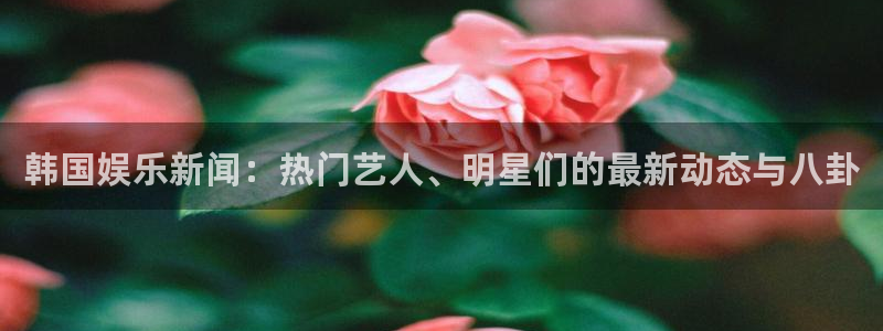 BB贝博艾弗森注册平台：韩国娱乐新闻：热门艺人、明星们的最新动态与八卦